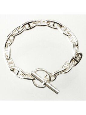 Hermes Chaine D'Ancre GM 15 Top Bracelet Silver 20